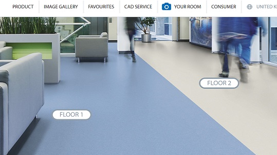Play with out floors in various room scenes, like healthcare facilities, schools, restaurants ts.  