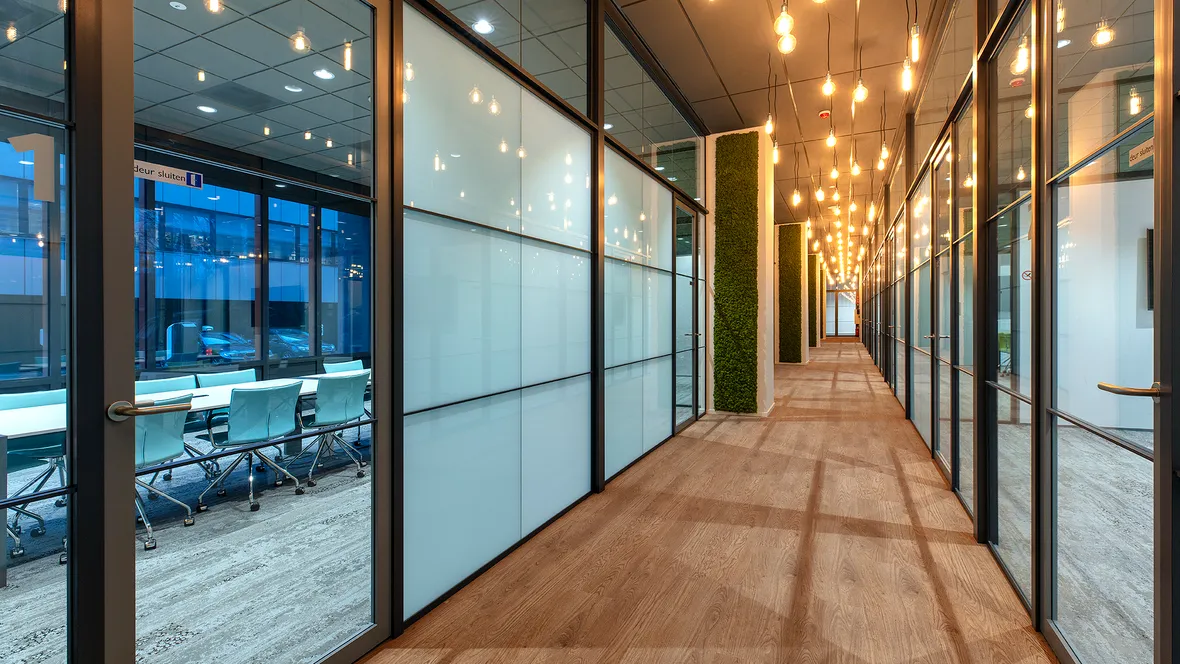 Corridor flooring at Stedin Delft Office, Netherlands 