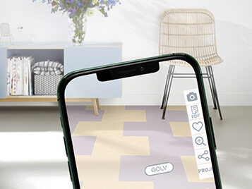Forbo FloorVisualizer Consumer smartphone view flooring in real life