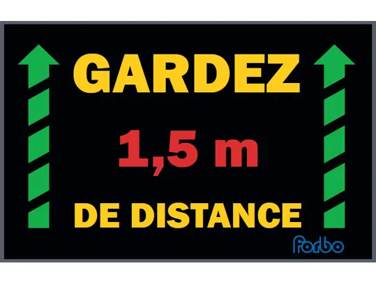 Tapis Coral_Gardez 1,5m de distance | Forbo Flooring Systems