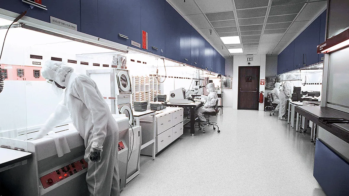 Forbo industrial flooring installed in a lab