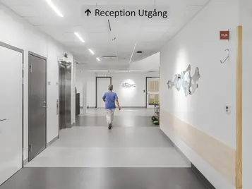 Linoleumgolv på Sundsvalls Sjukhus 