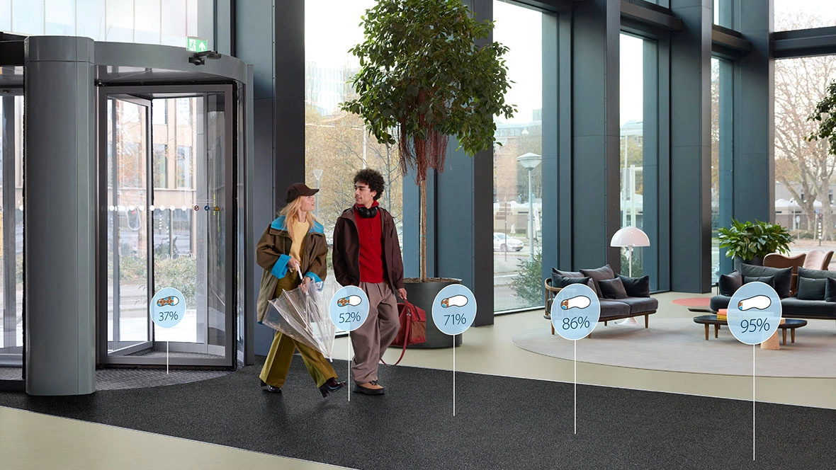 Coral entrance floors