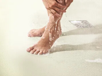 Bare Feet In Shower