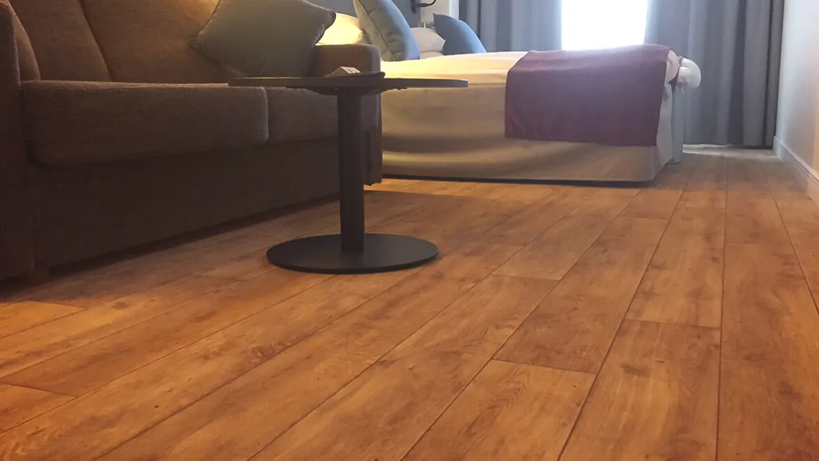 Flotex Vision in a hotel room in Stockholm