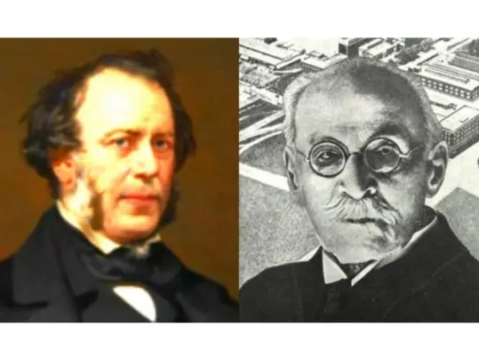 Michael Nairn (left) and Frederick Walton