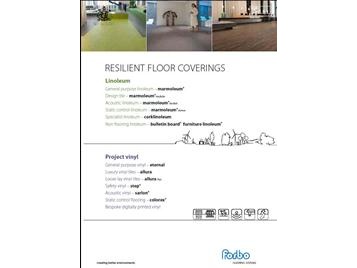 Download our Resilient Floor Covering brochure using the link opposite
