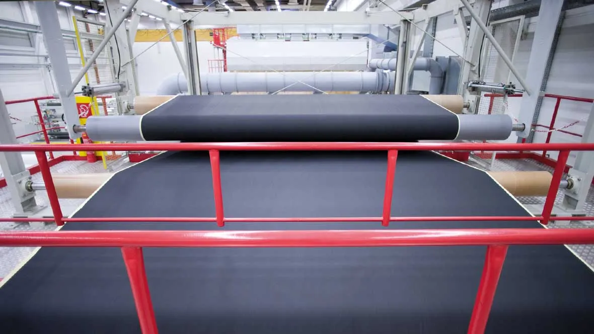 Production of Transilon conveyor belt material