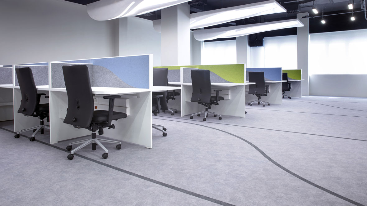 Cosmote call center grey Flotex Calgary | Forbo Flooring Systems