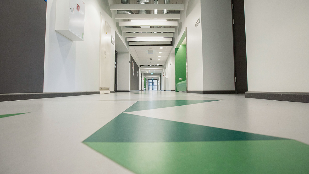 Riga Technical University Latvia - Marmoleum flooring