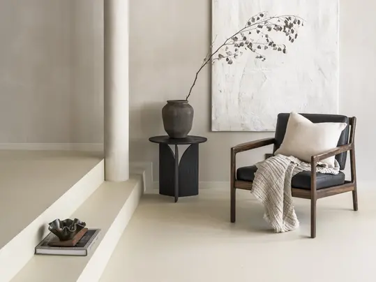 Marmoleum cocoa white chocolate, vtwonen / styling: Sanne Ketelaar / fotografie: Stan Koolen