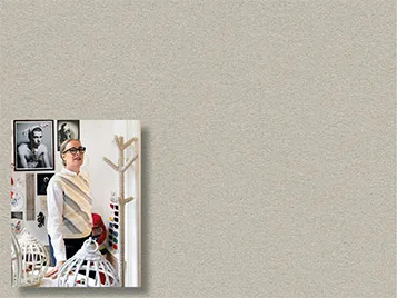 Revêtement d'affichage mural linoléum, Anne-Claire Petit portrait | Forbo Flooring Systems