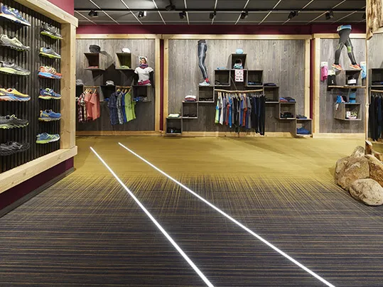 Flotex by Starck Sheet Flooring for retail stores 