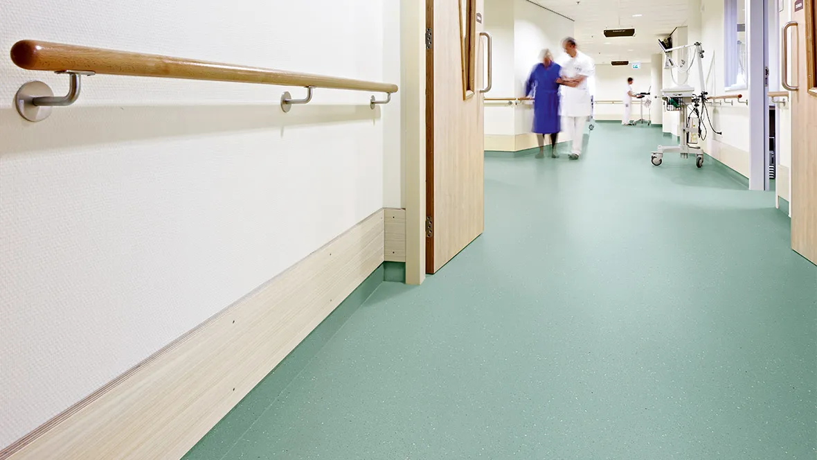 Care Home corridor flooring