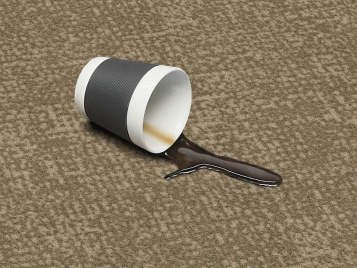 Forbo Flooring - Koffie op Flotex Metro Sand