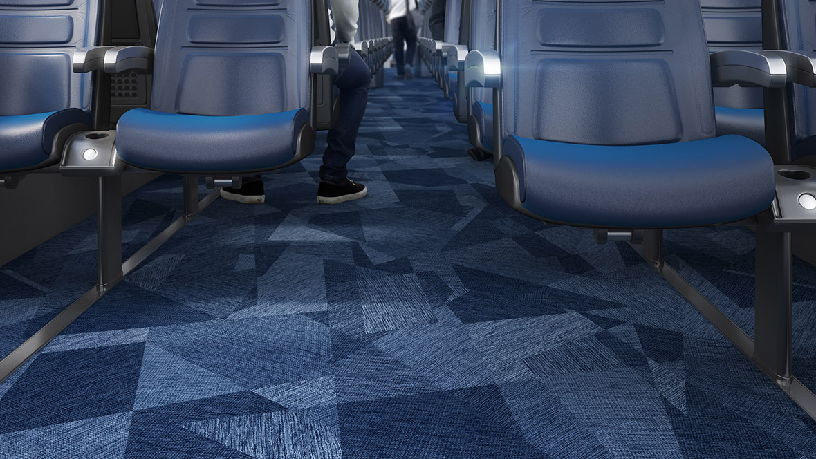 Revêtement de sol pour trains  Flotex custom flooring FR Traverse | Forbo Flooring Systems