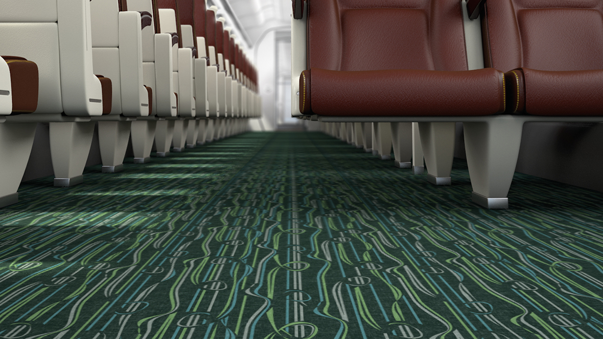 Revêtement de sol pour trains  Flotex custom flooring FR | Forbo Flooring Systems