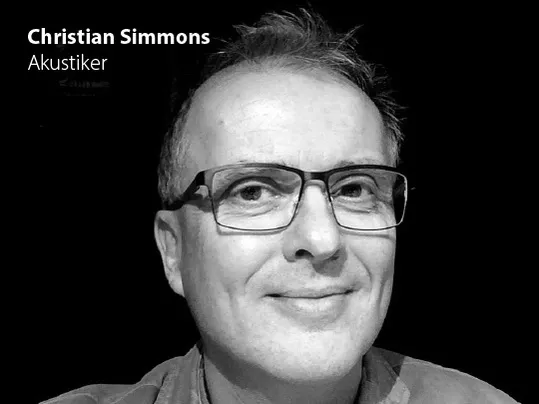 Christian Simmons, akustiker