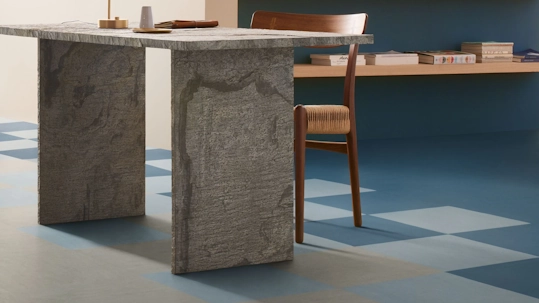Marmoleum Modular t3753 Blue Ice - t3754 Sirius - t3889 Cinder