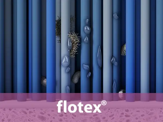Flotex flocked flooring - close up