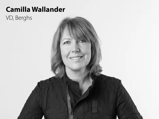 Camilla Wallander , VD Berghs