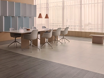 Allura Decibel - 6603 neutral slabstone & 5432 greige antique oak