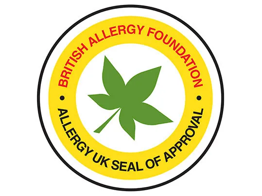 Sello de Aprobación de la Fundación Británica Contra las Alergias