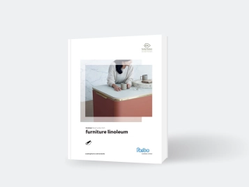 Furniture linoleum sample folder cover