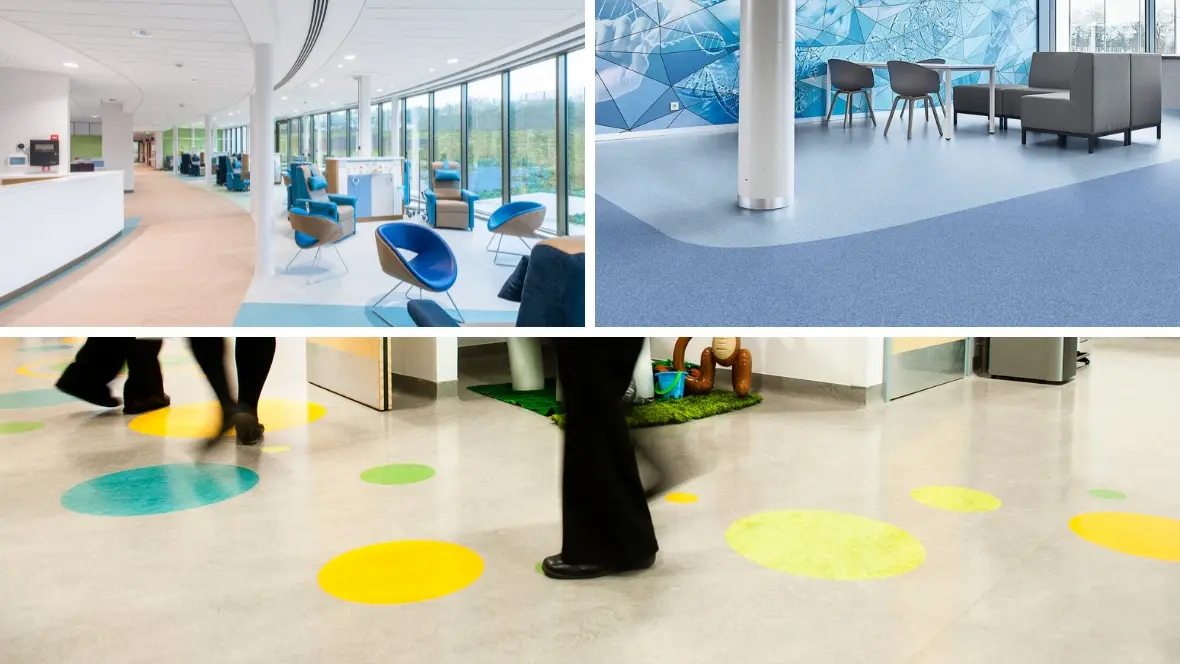 Flooring in a healthcare setting