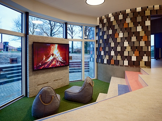 Struer Fri fagskole relaxing corner 