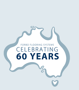 60 years in Australia logo - Forbo