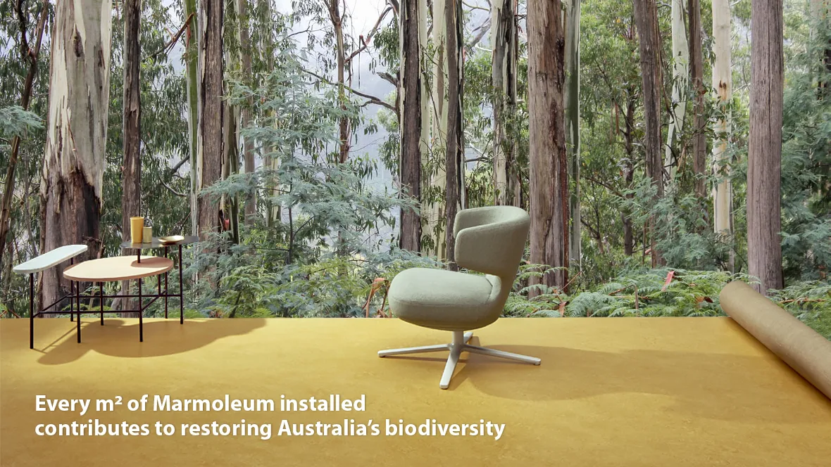 Restoring Australian biodiversity with Marmoleum flooring 