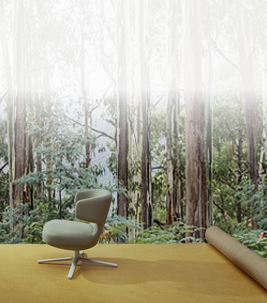 Planting trees through Marmoleum flooring with Carbon Positive Australia