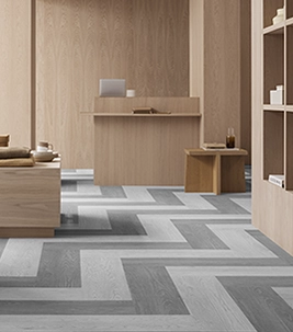 Flotex Wood 151003 silver wood | 151002 grey wood flocked flooring