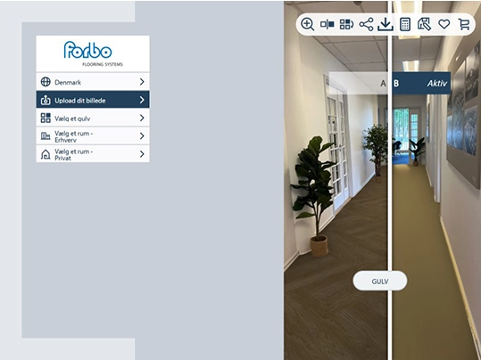 Forbo Floor Visualizer sammelign gulve