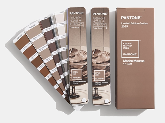 Pantone Colore dell'anno 2025| Mocha Mousse 17-1230 colour swatches | image by Pantone | Forbo Flooring Systems