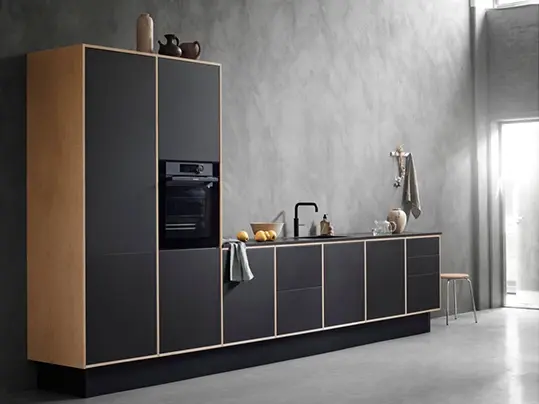 Stykka danish design kitchen with furniture LInoleum on top