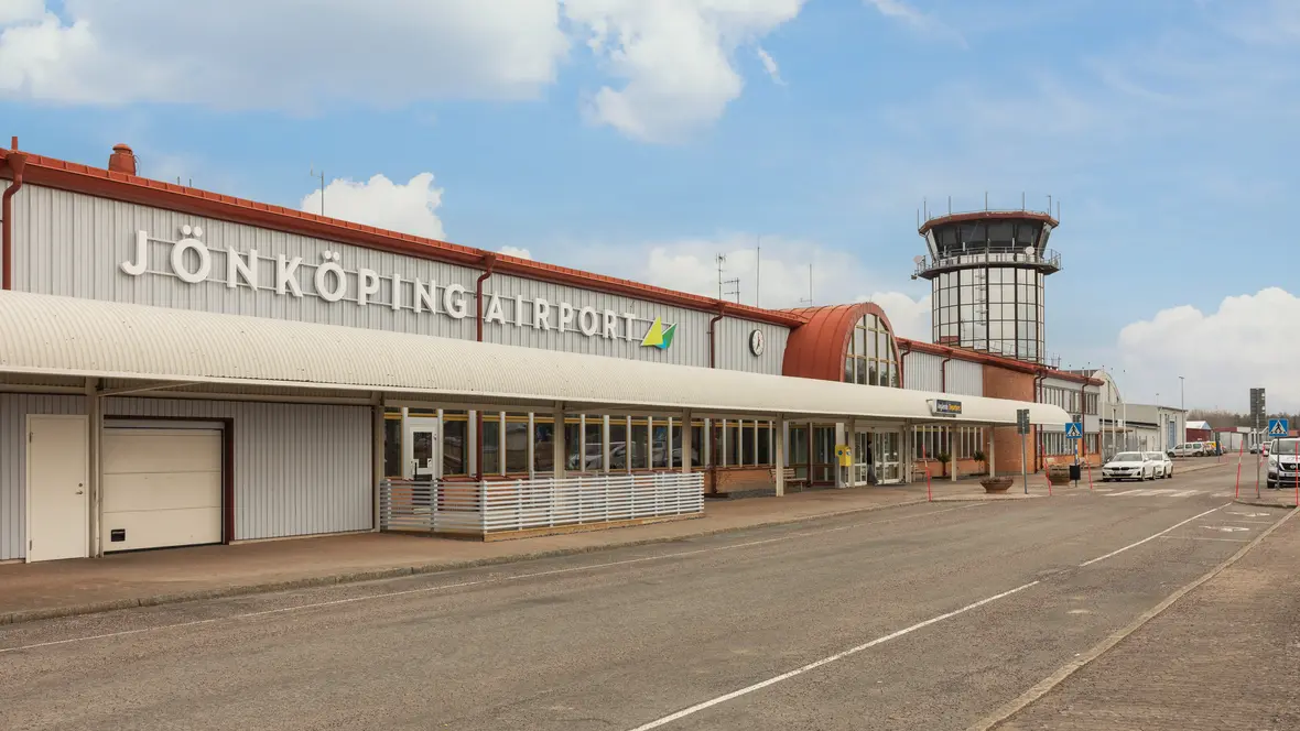Flotex-golv på Jönköping Airport.