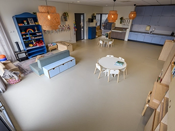 TintelTuin kinderopvang met Marmoleum Cocoa als basis