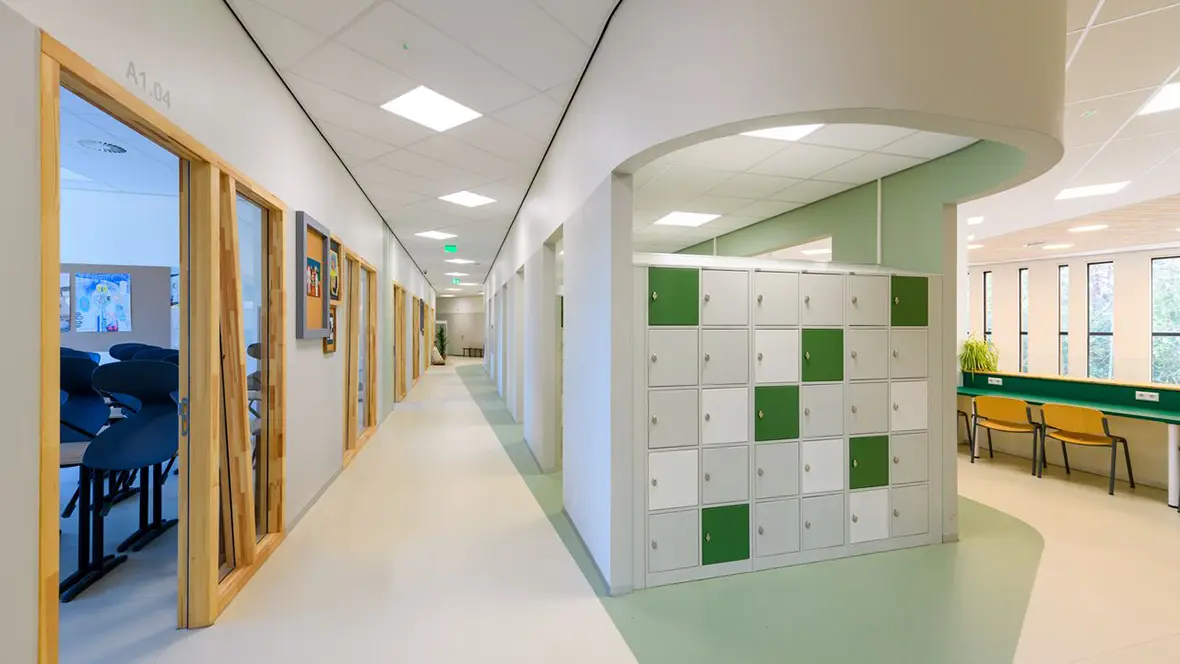 Berger Scholengemeenschap - met Sphera projectvinyl vloer in thyme en linen