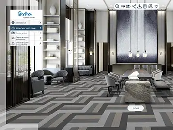 Revêtement de sol textille simulateur FloorVisualizer - Flotex | Forbo Flooring