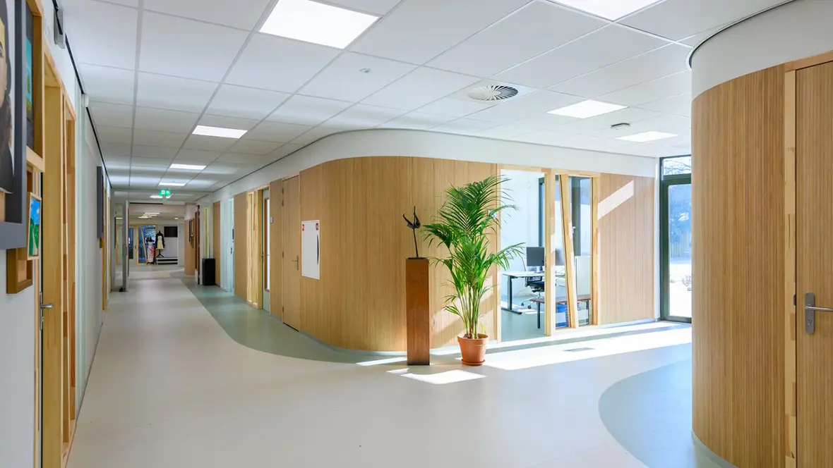 Berger Scholengemeenschap - met Sphera projectvinyl vloer in thyme en linen