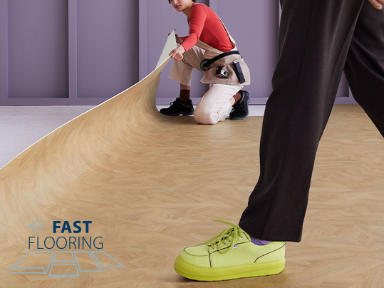 Modul'up with fast flooring logo