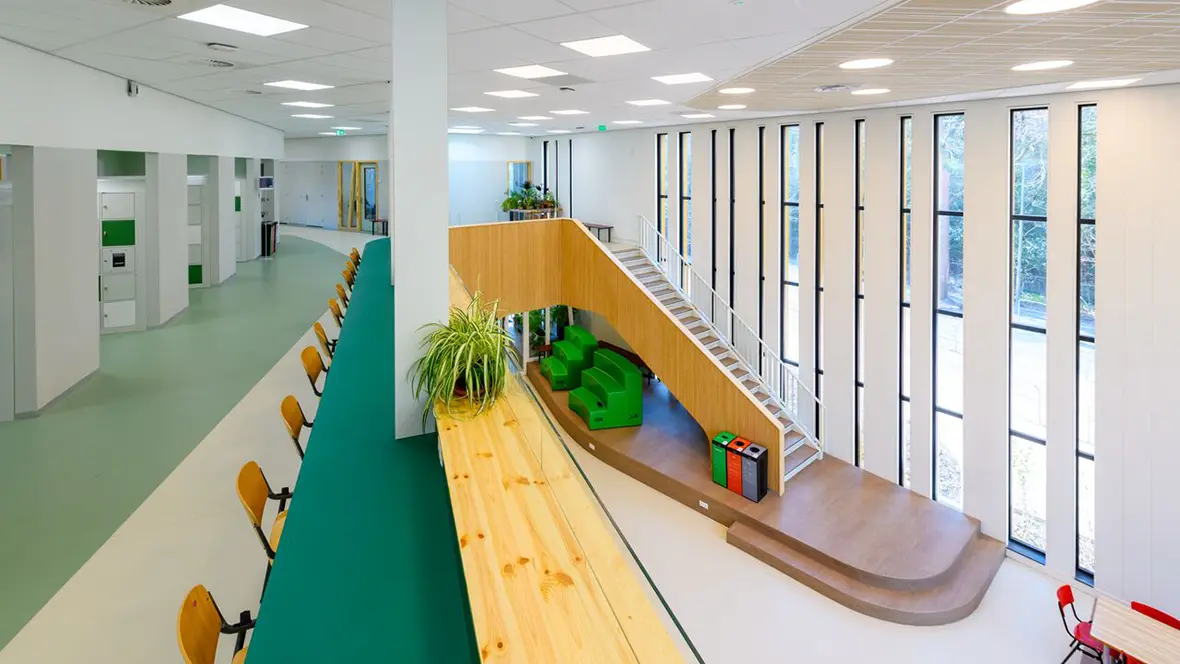 Berger Scholengemeenschap - met Sphera projectvinyl vloer in thyme en linen