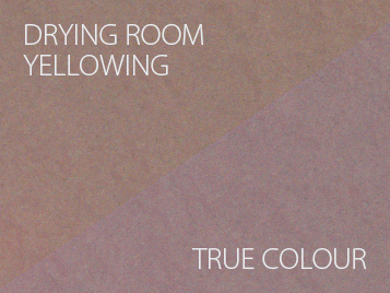 drying room yellowing