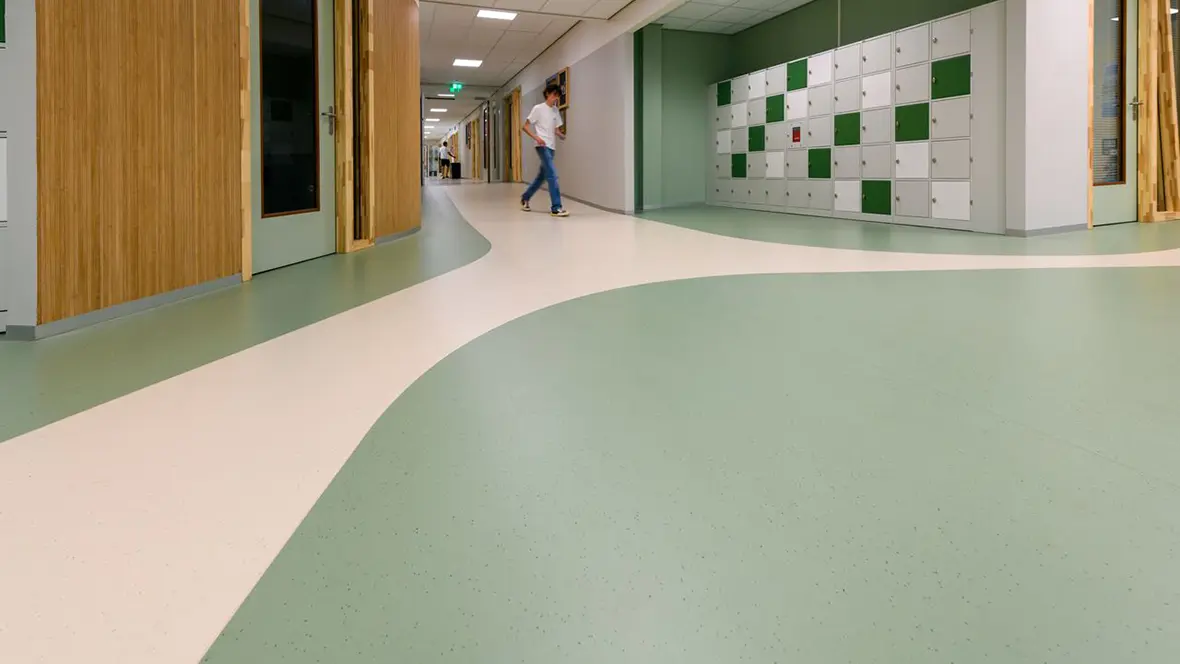 Berger Scholengemeenschap - met Sphera projectvinyl vloer in thyme en linen