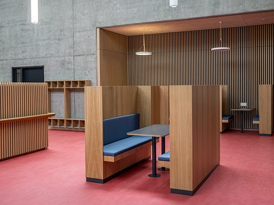 Nuuk School study area Marmoleum rose 3263 KHR architects DK