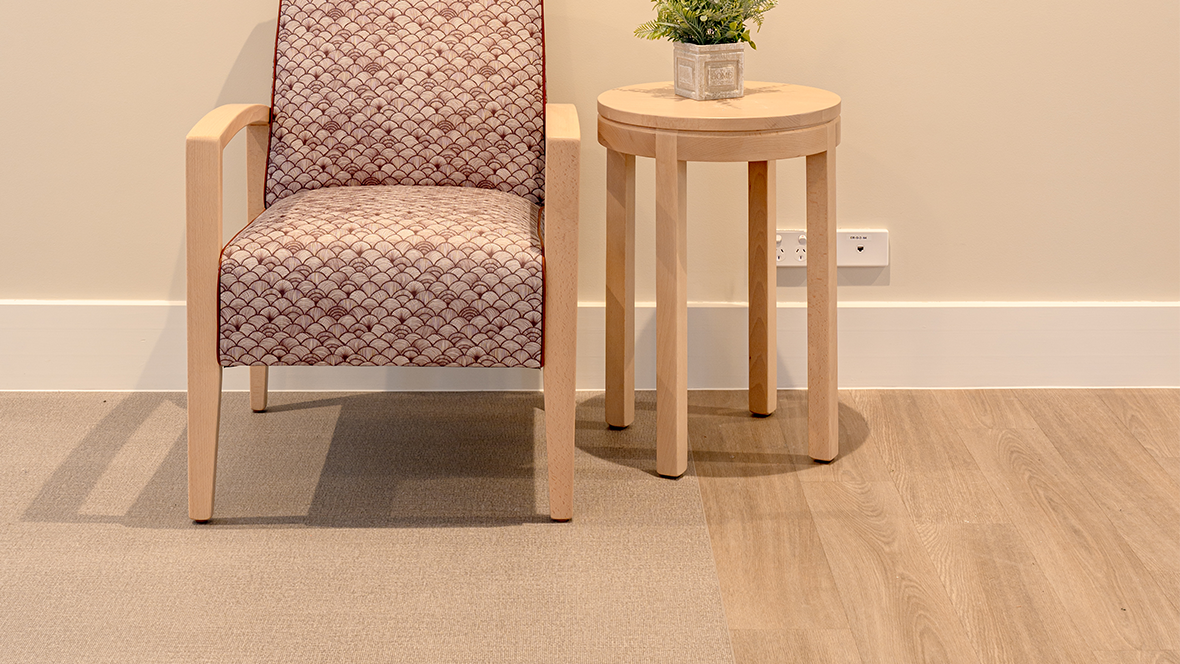 BaptistCare Glendale Lodge | Sarlon 19dB 8420 clay oak + 303 sand nairobi