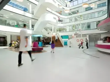 Acoustic flooring for hospitals 