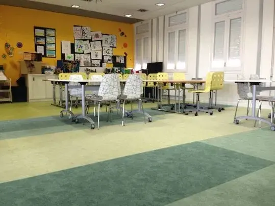 Flotex Flocked flooring in an education setting